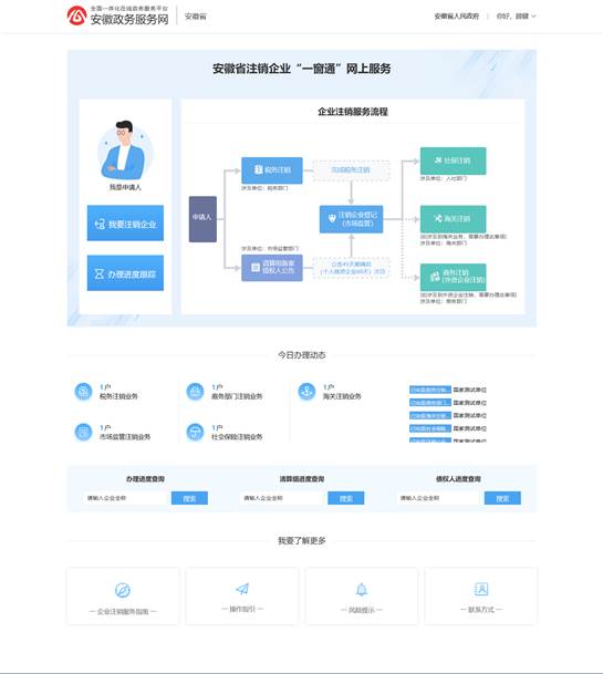 進(jìn)入注銷申報頁