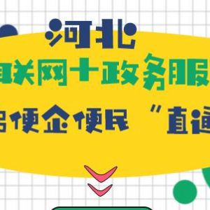 河北省推進“互聯(lián)網(wǎng)+政務服務” 建設，實現(xiàn)企業(yè)群眾辦事“只進一扇門”“最多跑一次”