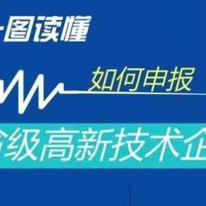 一圖看懂如何申報國家高新技術(shù)企業(yè)、省級高新技術(shù)企業(yè)