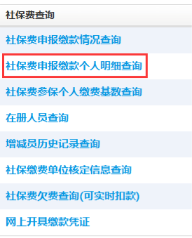 點(diǎn)擊社保費(fèi)申報繳款個人明細(xì)查詢