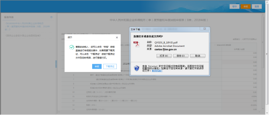 下載或者查看PDF格式申報