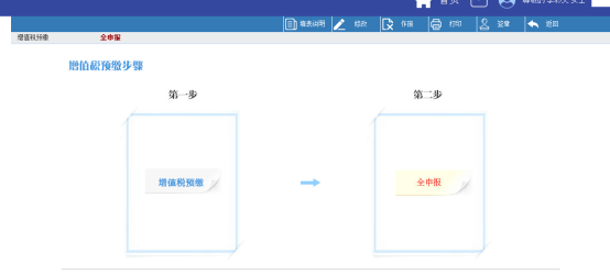 進入海南省電子稅務(wù)局納稅增值稅預(yù)繳申報頁面