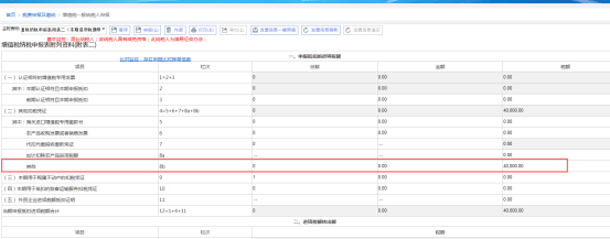 該企業(yè)2019年5月(稅款所屬期)《附列資料(二)》填報(bào)