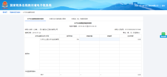 填寫(xiě)小汽車消費(fèi)稅納稅申報(bào)表