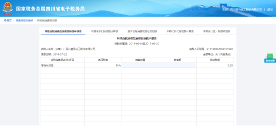 填寫其他應稅消費品消費稅納稅申報表