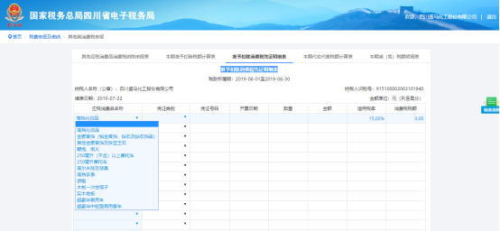 填寫準予扣除消費稅憑證明細表