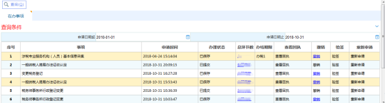 辦稅進度查詢