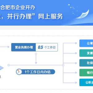 合肥市企業(yè)開辦“一窗受理，并行辦理”網(wǎng)上服務(wù)平臺公司注冊操作指南