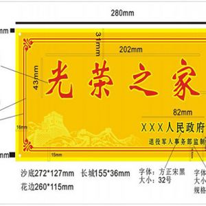 為烈屬、軍屬和 退役軍人等家庭懸掛光榮牌工作實(shí)施辦法（全文）