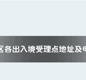 塔城地區(qū)各出入境接待大廳工作時間及聯(lián)系電話