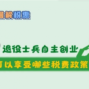 一圖說明：退役士兵自主創(chuàng)業(yè)可以享受哪些稅費(fèi)優(yōu)惠政策？