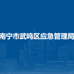 南寧市武鳴區(qū)應(yīng)急管理局各部門負(fù)責(zé)人及聯(lián)系電話