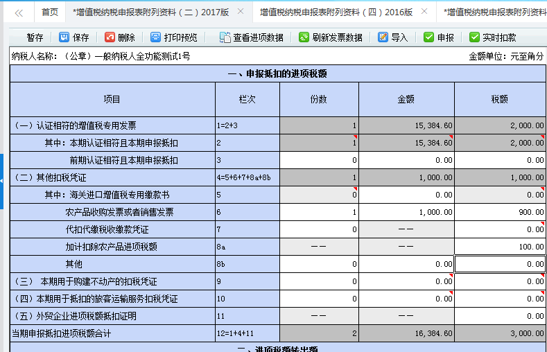 納稅人農(nóng)產(chǎn)品加計(jì)扣除兼加計(jì)抵減的情況