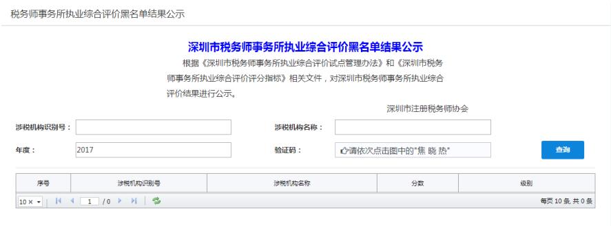 深圳市電子稅務(wù)局稅務(wù)師事務(wù)所執(zhí)業(yè)綜合評價黑名單結(jié)果公示