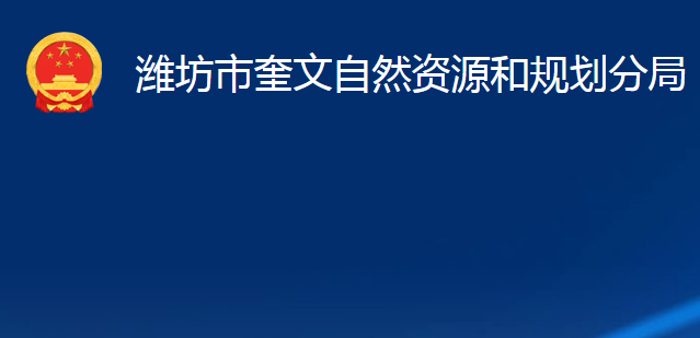 濰坊市奎文自然資源和規(guī)劃分局